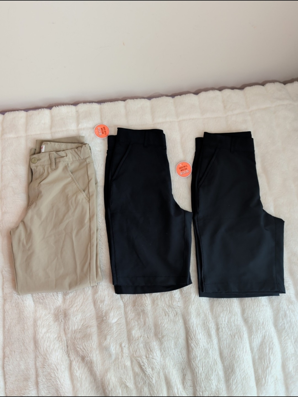 The Children's Place Khaki and Black Kids Shorts Trio